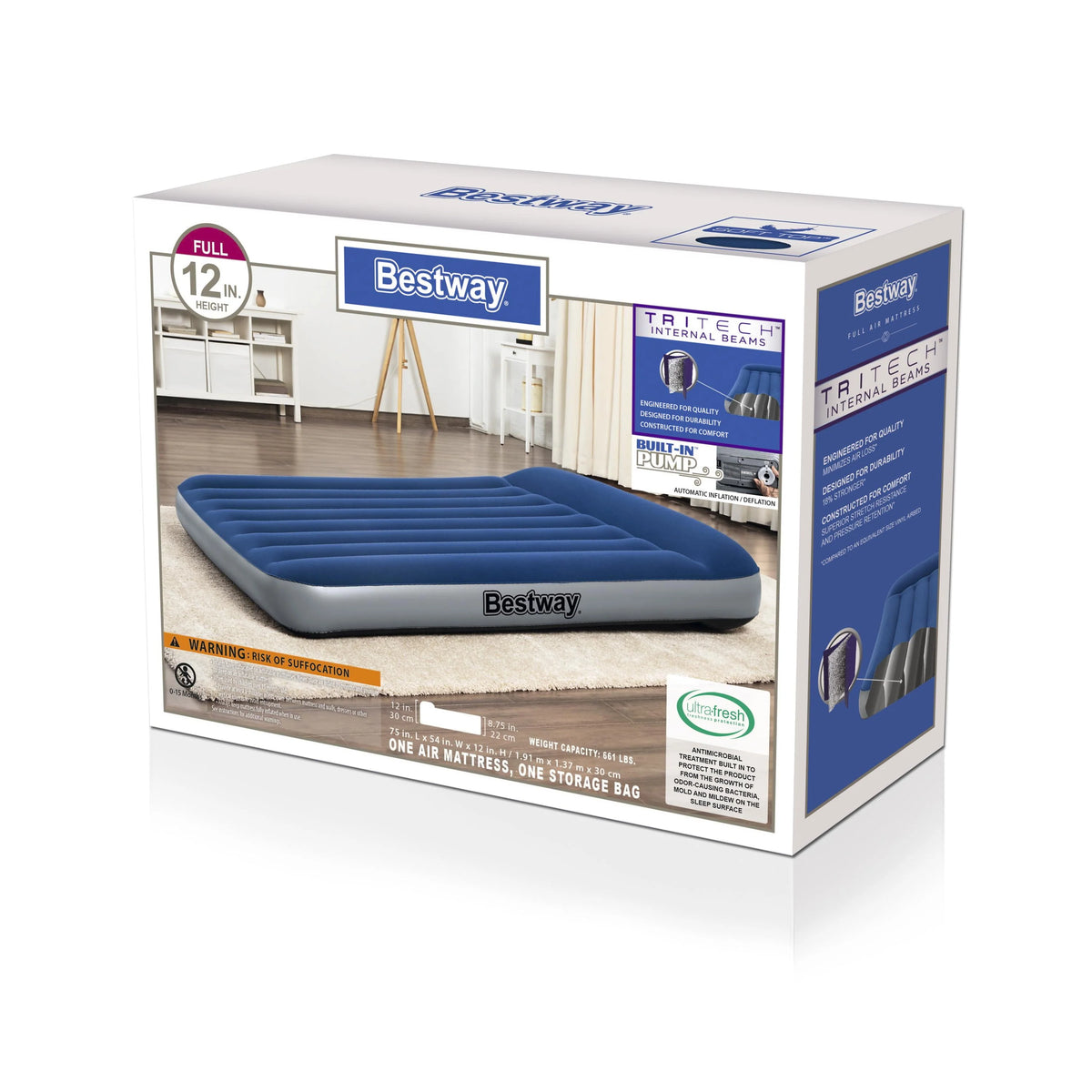 Queen Air Mattress with Built-in Pump C319
