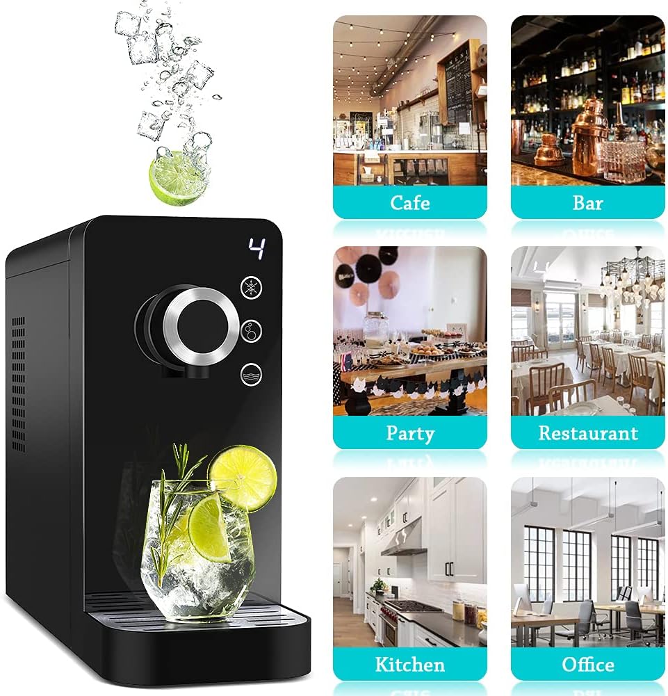 Black Countertop Sparkling Water Maker J159104