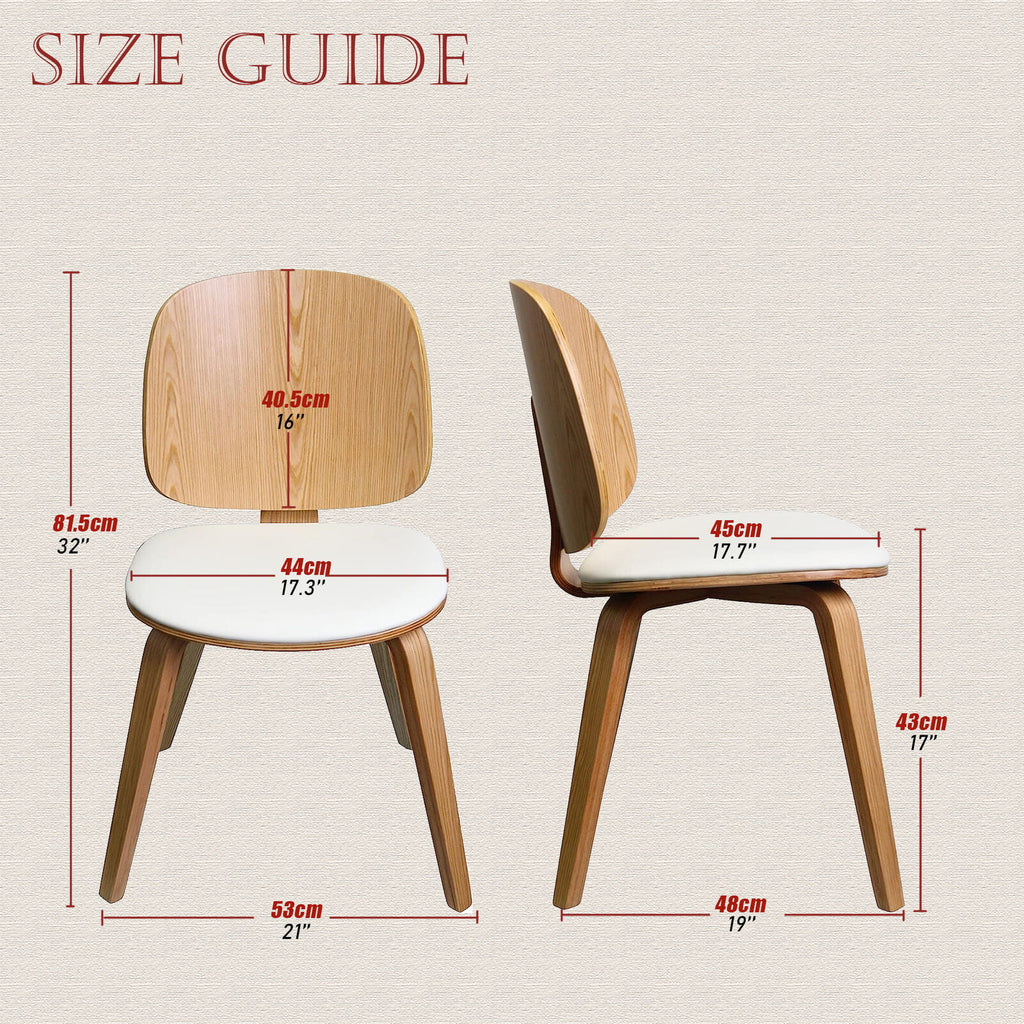 Set of 2 Wooden Dining Chair with Cushion T422