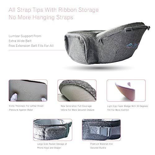 Ergonomic Baby Carrier with Hip Seat D634680