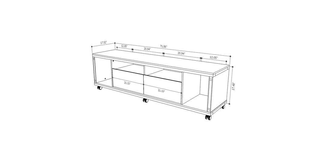 White Gloss TV Stand K1358