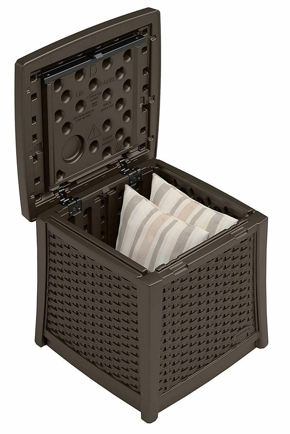 Resin Patio Storage End Table N45959