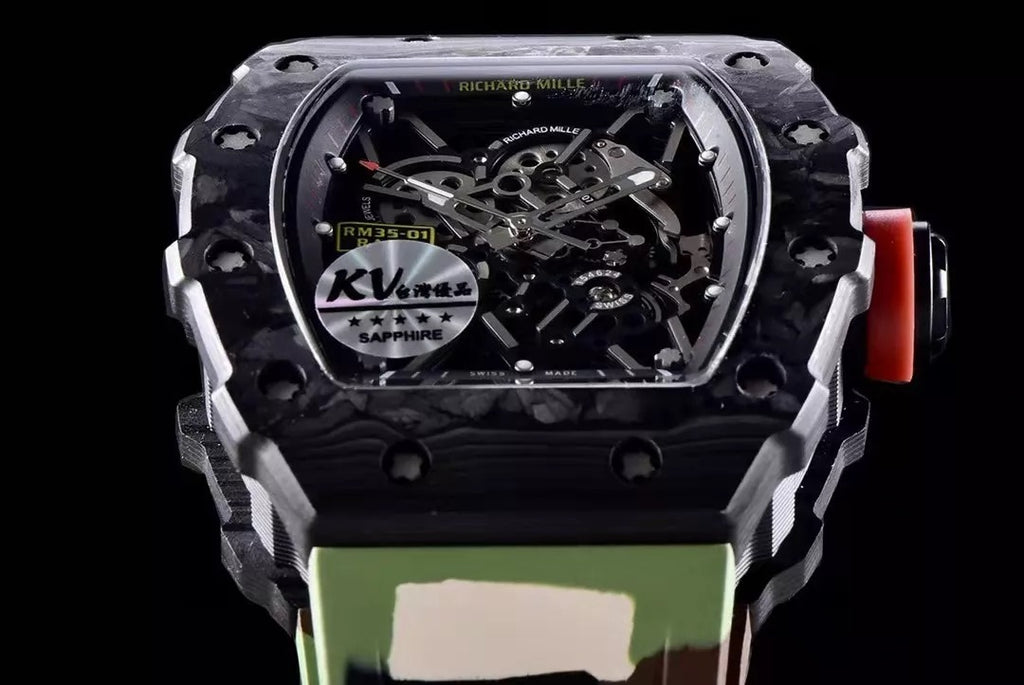Black Bezel Camouflage Rubber Strap L385879