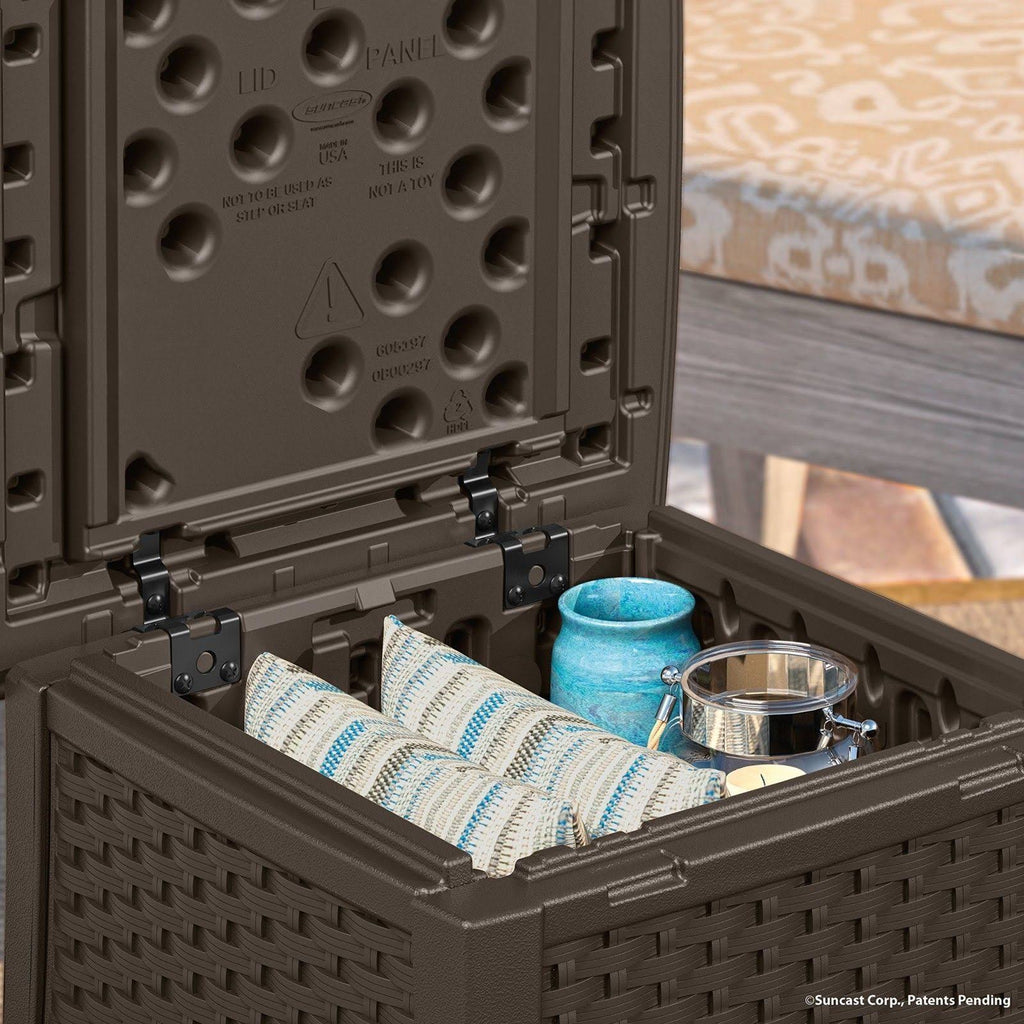 Resin Patio Storage End Table N45959