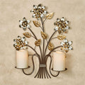 Wall Candelabra Multi Metallic Pack of 2 Z233