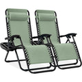 Set of 2 Gray Zero Gravity Lounge Chair Recliners P882339
