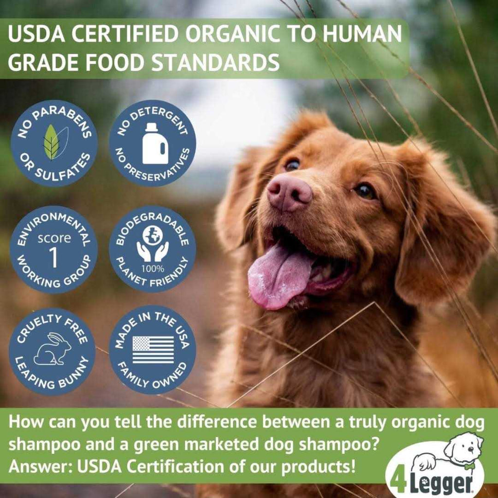 Certified Organic Hypoallergenic Dog Shampoo with Aloe and Lemongrass L84472