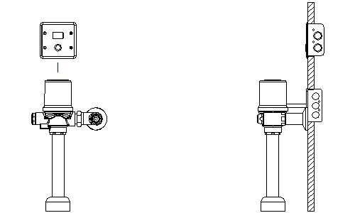Hardwire Flush Valve - Wall F8248