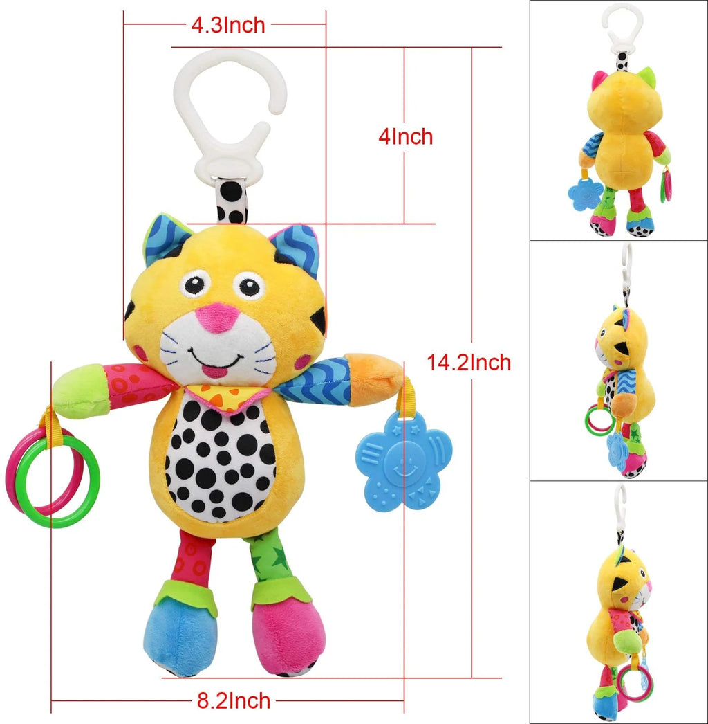 Tiger Baby Car Seat Toys with 24 Music and Teether M23455