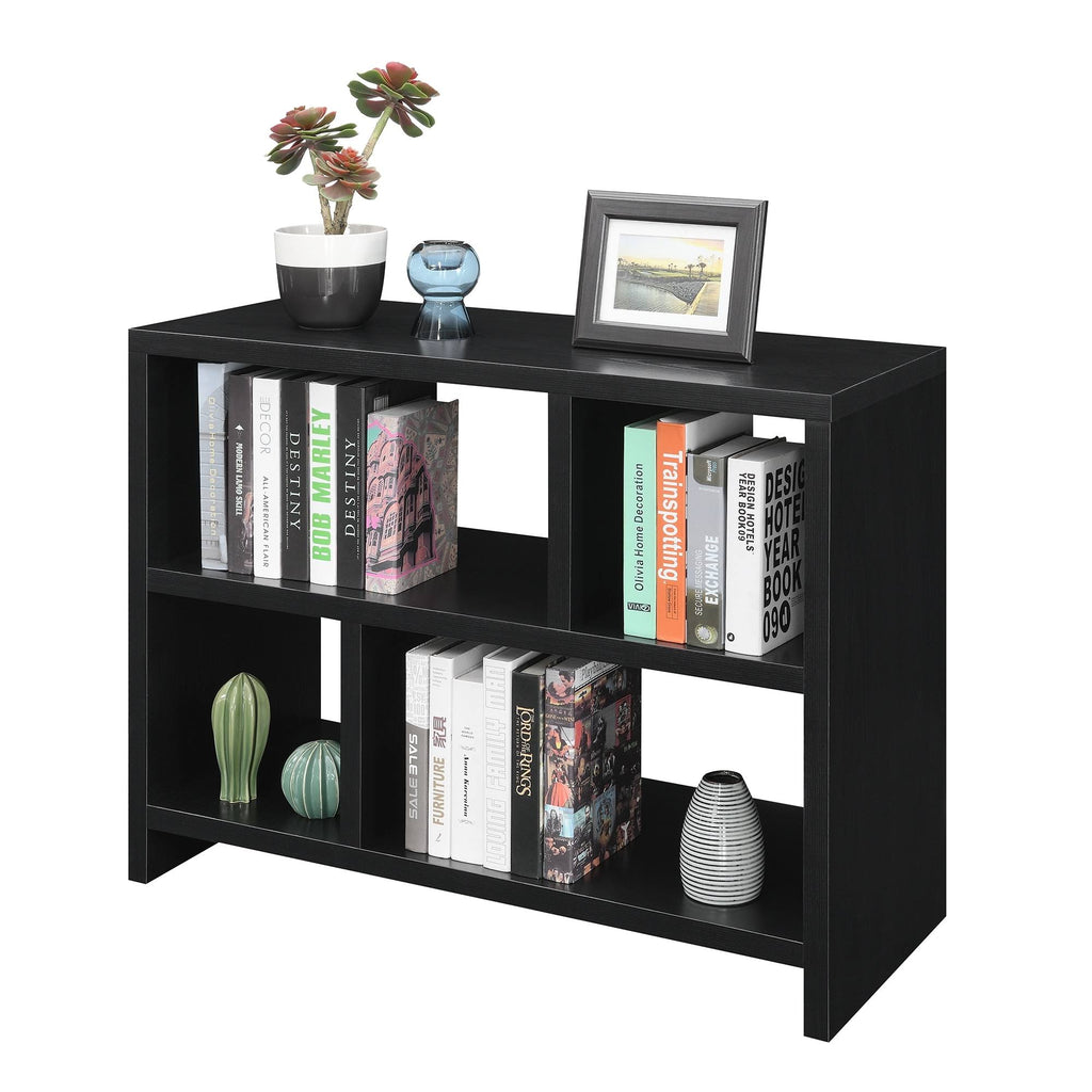 White Faux Marble 3 Tier Bookcase J941