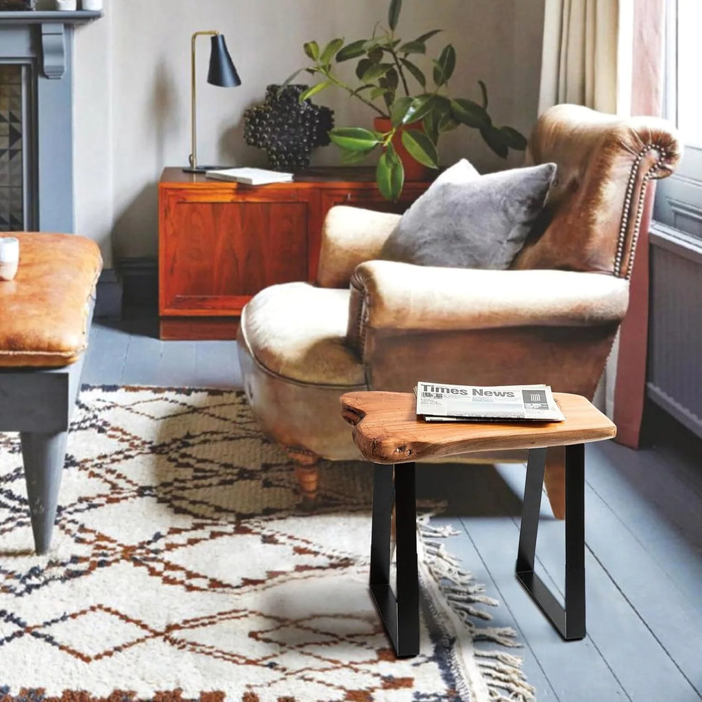Small Wood Entryway Stool And Stand Bench V9437