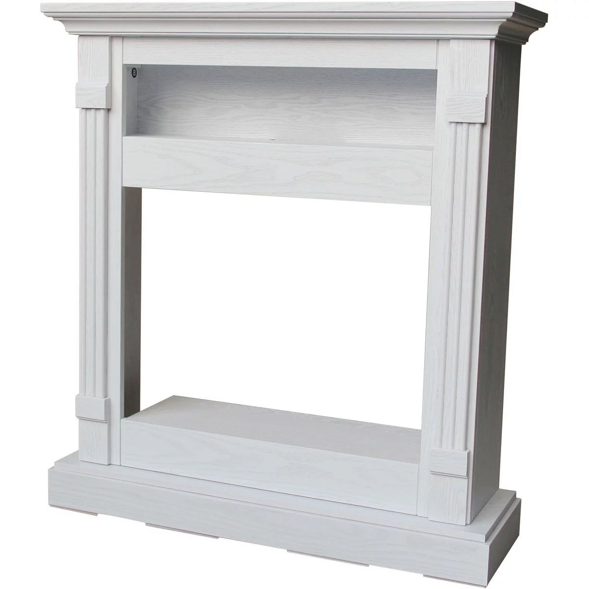 34 In. Electric Fireplace with White Mantel B5186
