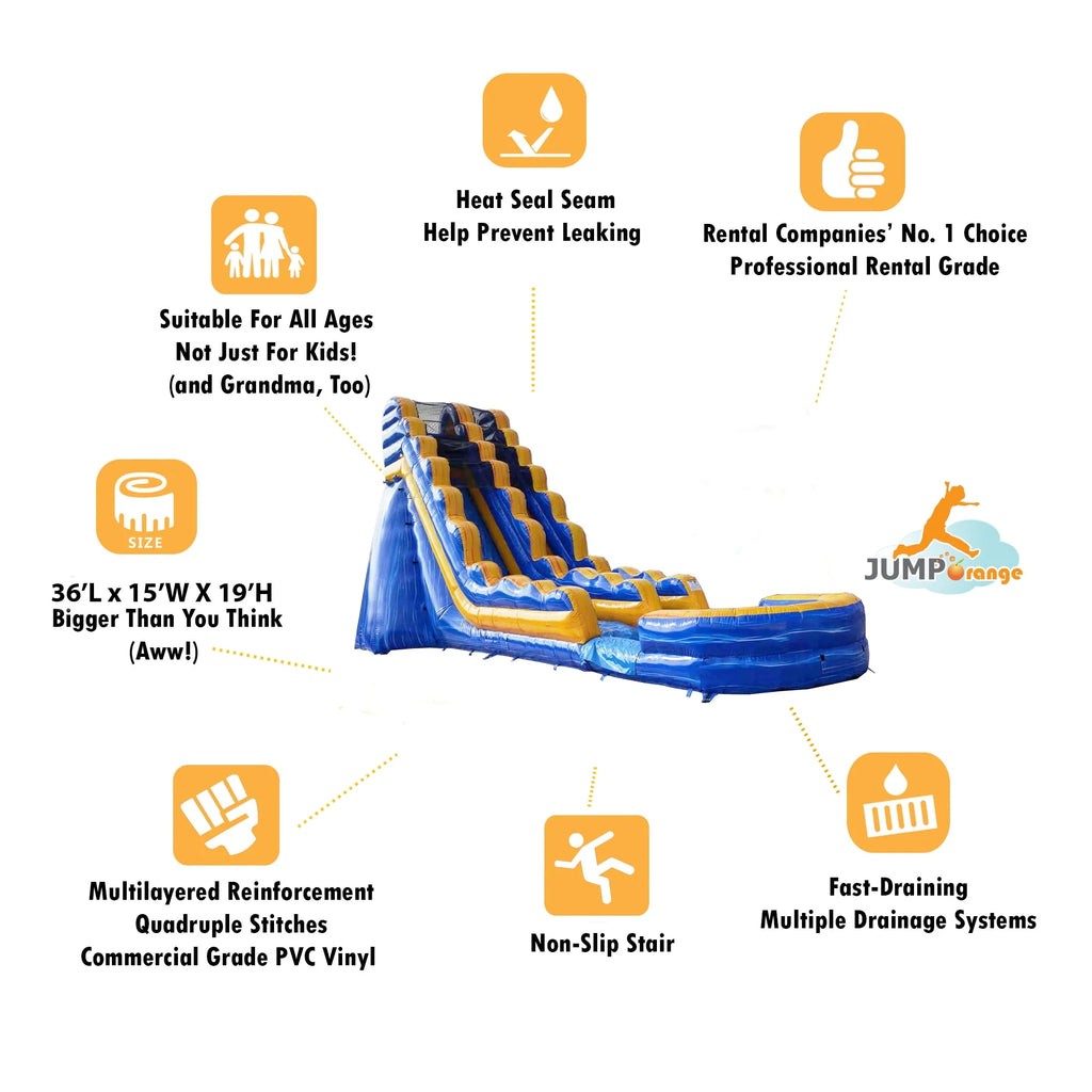 Commercial Grade Inflatable Water Slide with Splash Pool S686