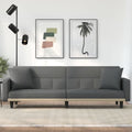 Dark Gray Fabric Sofa Bed with Cushions Z6341