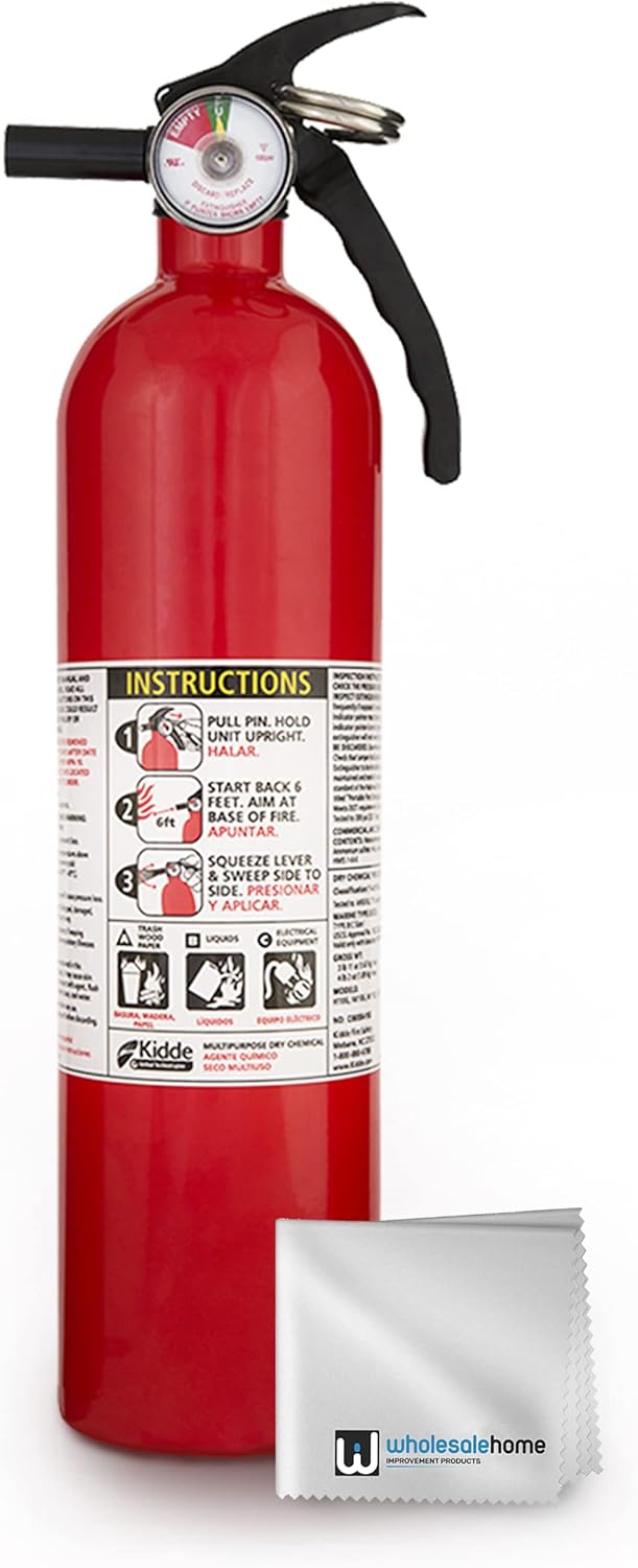 2 Pack Red Multipurpose Fire Extinguishers T8053