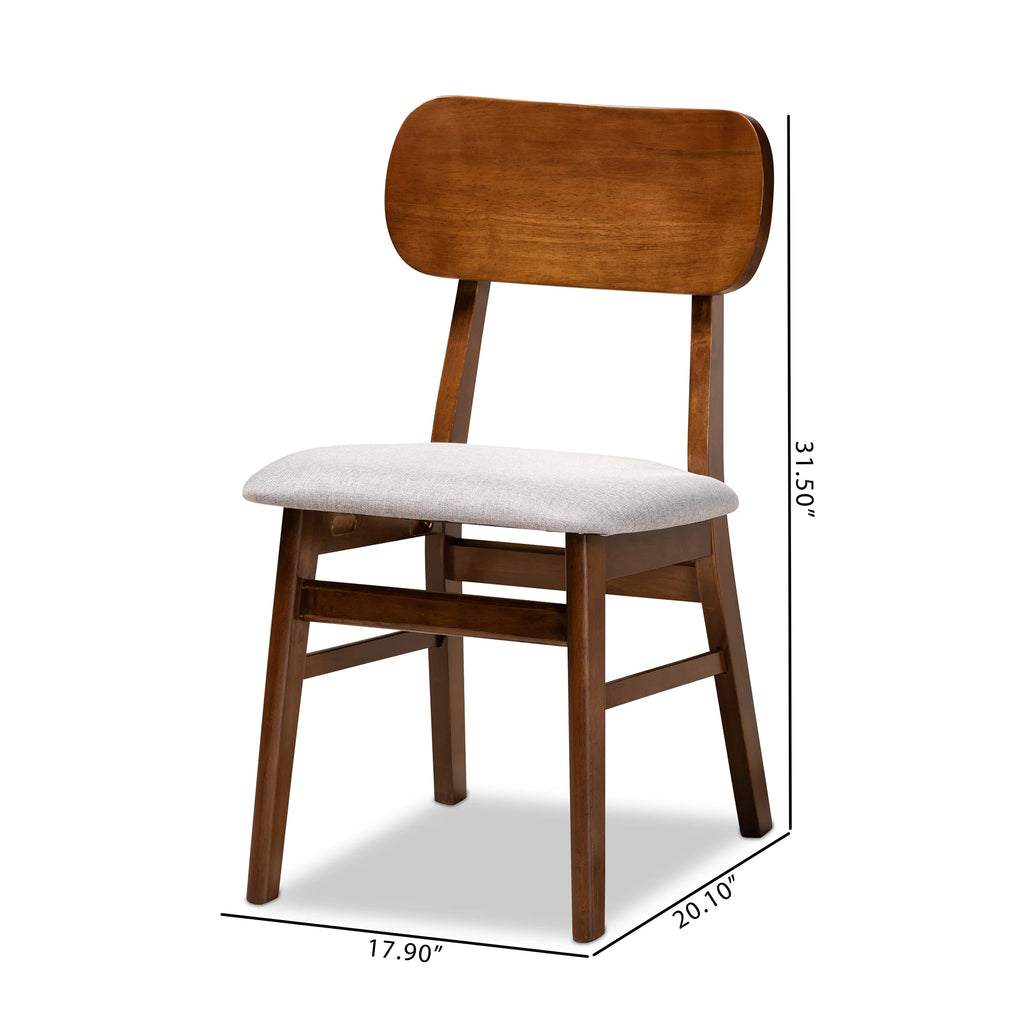 Grey Dining Chair Set of 2 L269