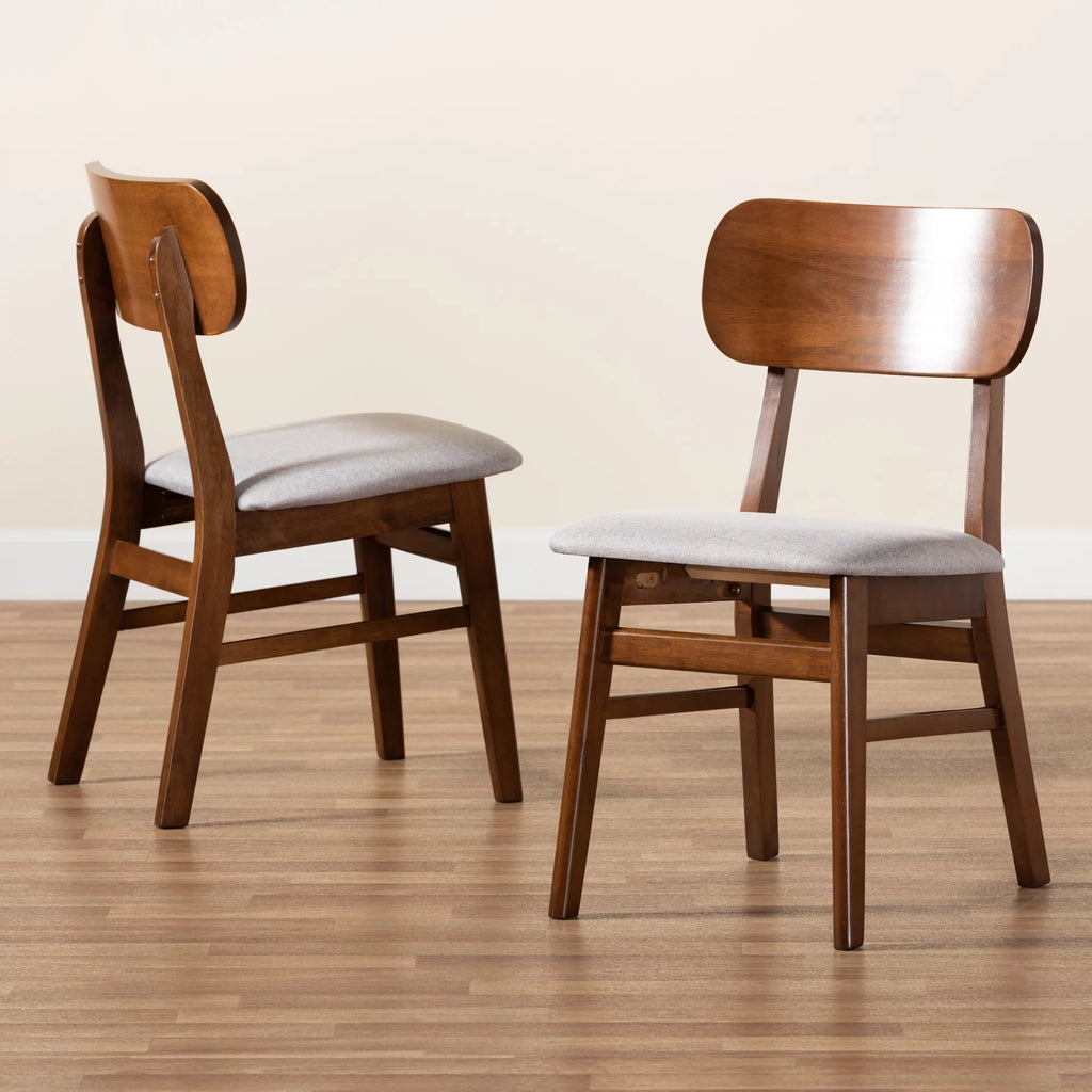 Grey Dining Chair Set of 2 L269