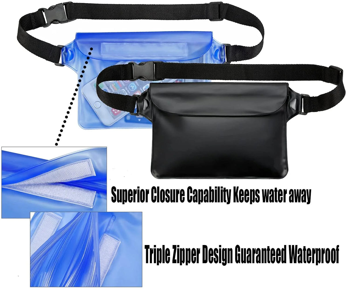 Waterproof Pouch with Waist Strap (2 Pack) U45300