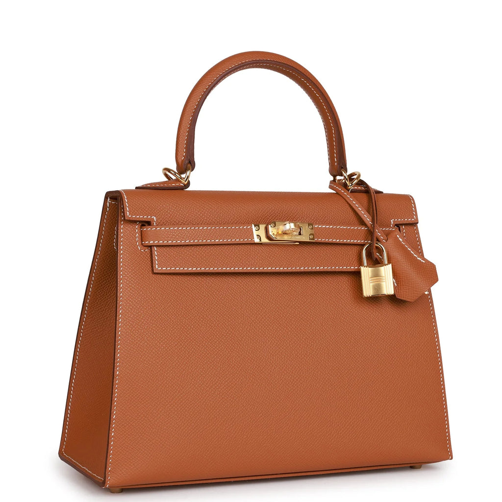 Gold Epsom Leather Handbag A855