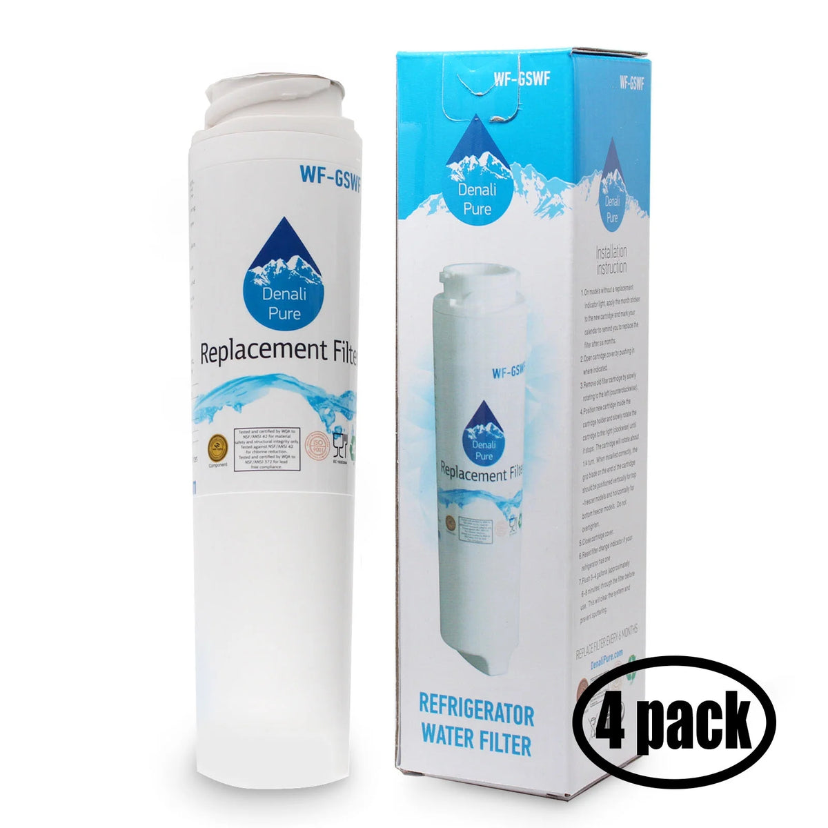 4-Pack Refrigerator Water Filter Y61181
