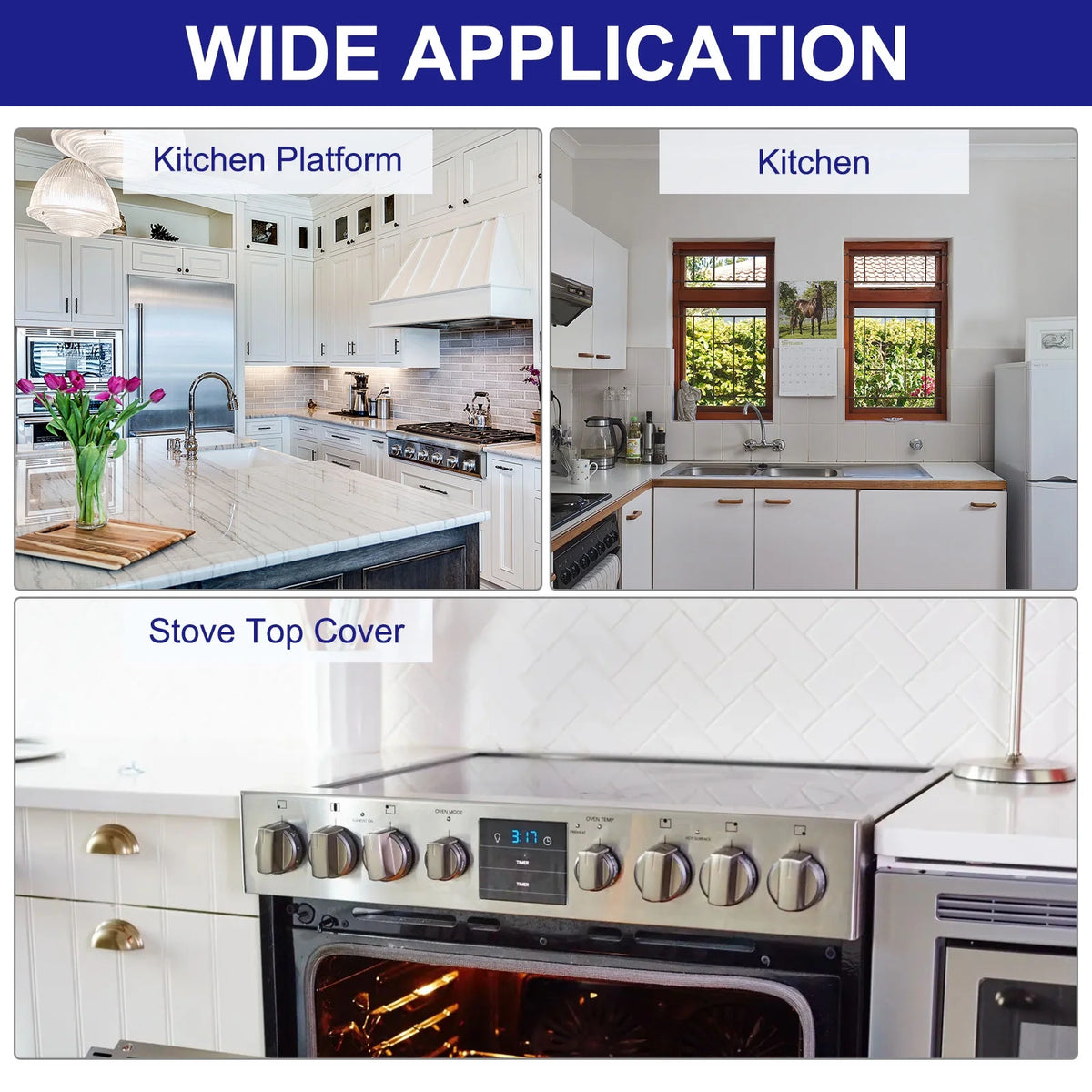 Black Stove Top Cover for Gas Stove U544926